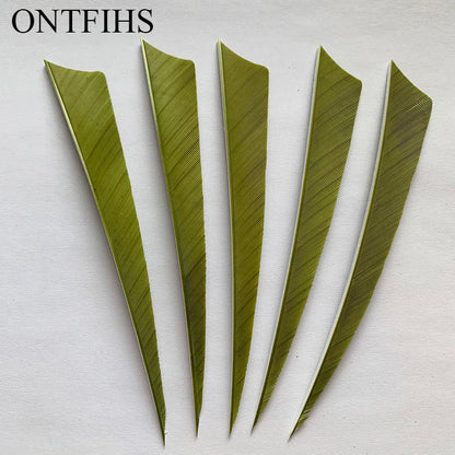 ONTFIHS 5" Solid Color New Shield Arrow Feathers Fletchings