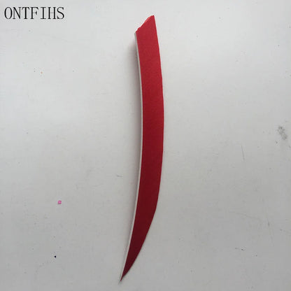 ONTFIHS 5inch Solid Color Traditional Kyudo Arrow Feathers Fletchings