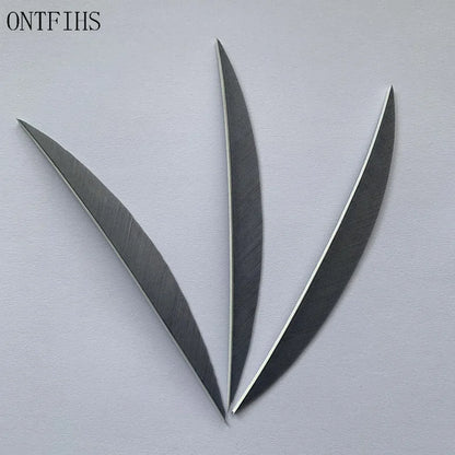 ONTFIHS 5" Solid Color Banana Arrow Feathers Fletchings