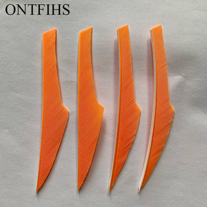 ONTFIHS 4" Solid Color King Arrow Feathers Fletchings