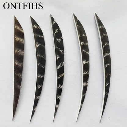 ONTFIHS 5inch Solid Color LIUYE Arrow Feathers Fletchings