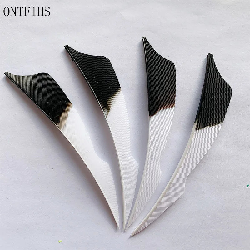 ONTFIHS 4" Gradient Colors Stings Arrow Feathers Fletchings