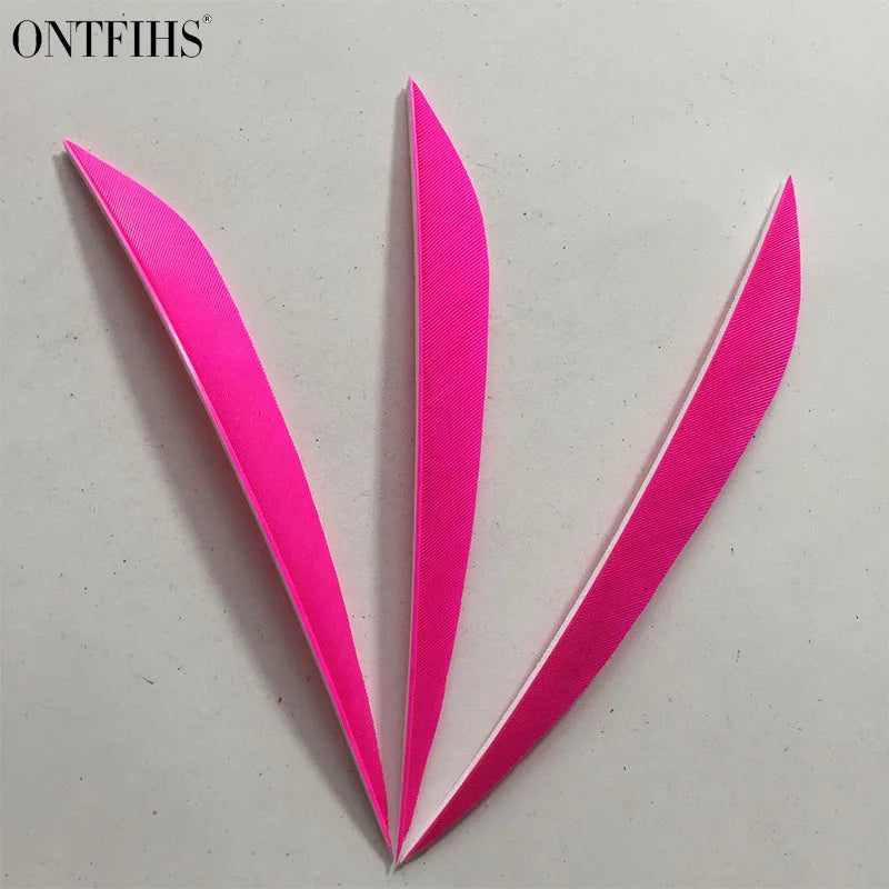 ONTFIHS 5inch Solid Color LIUYE Arrow Feathers Fletchings