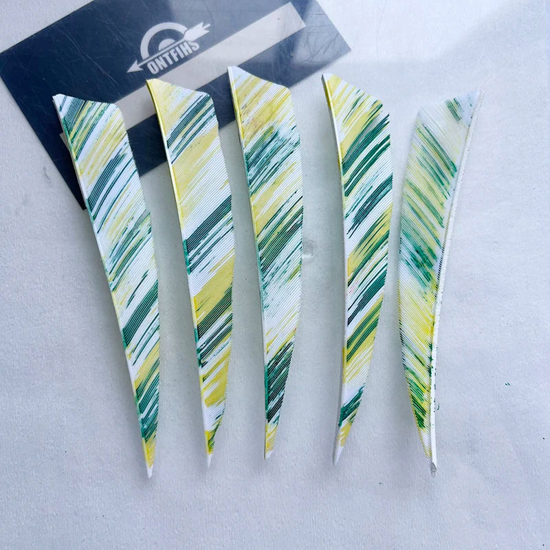 50Pcs New 4inch Camo Shield Archery Arrow Feathers Fletching RW LW