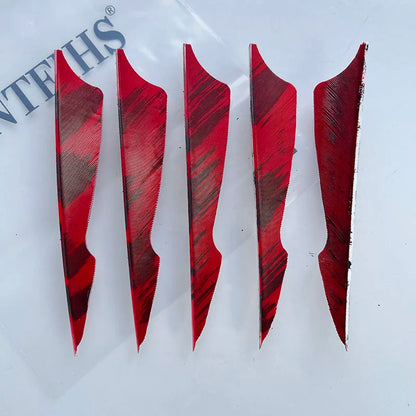 ONTFIHS 4 Inch Camo Sting Arrow Feathers Turkey Feather Archery Fletching