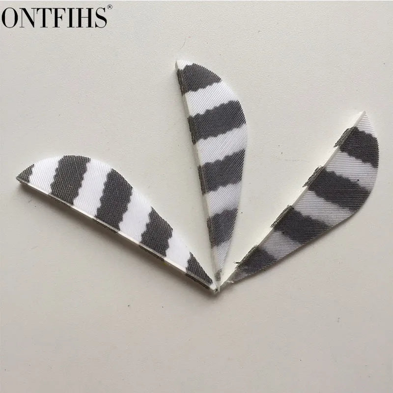 ONTFIHS 2" Parabolic Striped Arrow Feathers