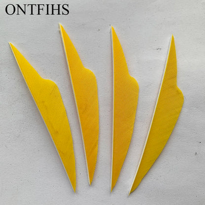 ONTFIHS 4" Solid Color Fangs Arrow Feathers Fletchings