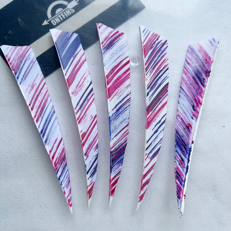 50Pcs New 4inch Camo Shield Archery Arrow Feathers Fletching RW LW