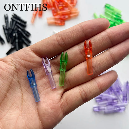 ONTFIHS 100 PCS Push-In Nocks For ID 4.2MM Arrow Shaft HG-NOCKS-3