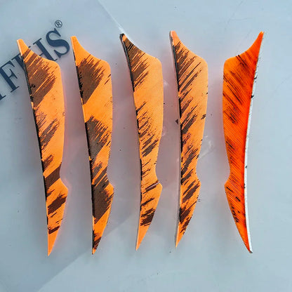 ONTFIHS 4 Inch Camo Sting Arrow Feathers Turkey Feather Archery Fletching