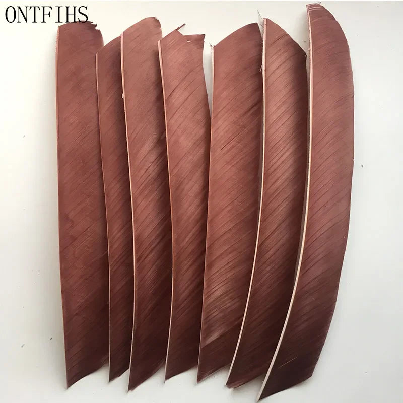 ONTFIHS 18~25CM Solid Color Full Length Arrow Feathers Fletchings