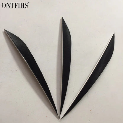 ONTFIHS 5inch Solid Color LIUYE Arrow Feathers Fletchings