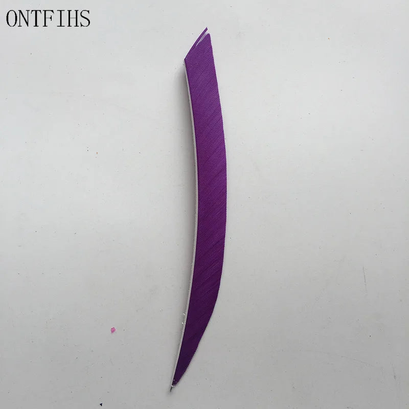 ONTFIHS 5inch Solid Color Traditional Kyudo Arrow Feathers Fletchings