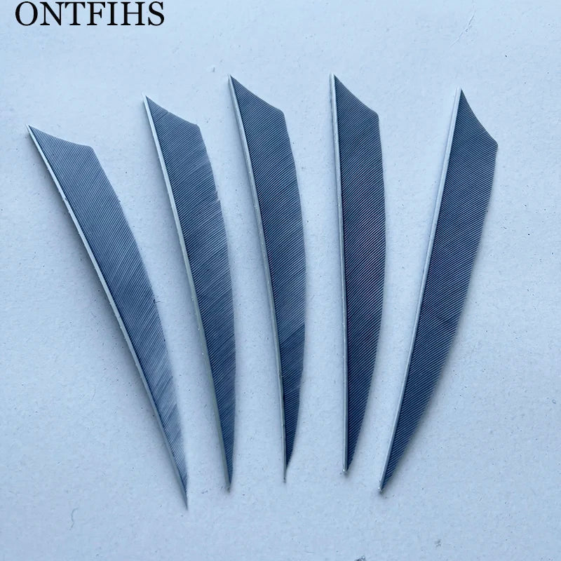 ONTFIHS 4" Solid Color New Shield Arrow Feathers Fletchings