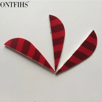 ONTFIHS 2" Parabolic Striped Arrow Feathers