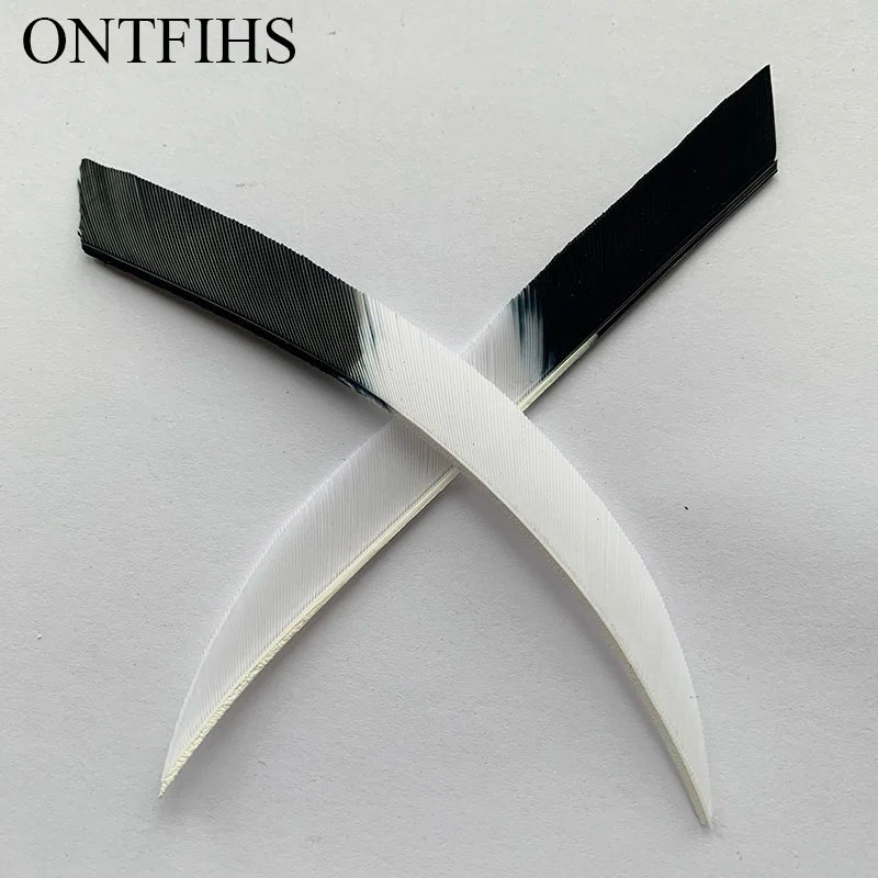 ONTFIHS 5" Kyodo Shape Arrow Feathers Fletchings