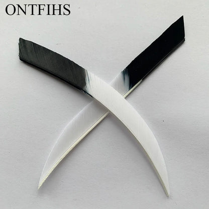 ONTFIHS 5" Kyodo Shape Arrow Feathers Fletchings