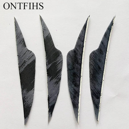 4 Inch Fangs Camo Arrow Feathers – Turkey Feather Archery Fletching