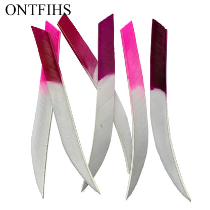 ONTFIHS 5" Kyodo Shape Arrow Feathers Fletchings