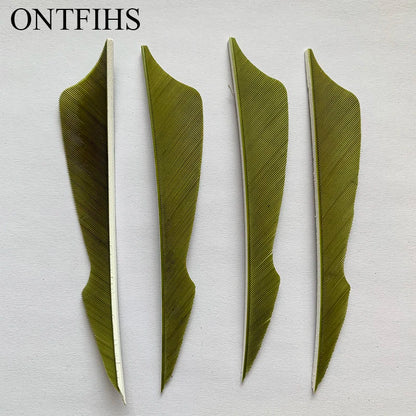 ONTFIHS 4" Solid Color Sting Arrow Feathers Fletchings