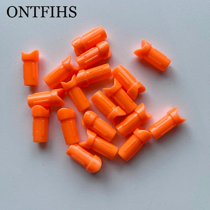 ONTFIHS 100 PCS Push-In Nocks For ID 7.6mm OD 8.8mm Crossbow Arrow Shaft