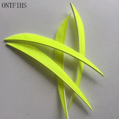 ONTFIHS 5inch Solid Color LIUYE Arrow Feathers Fletchings