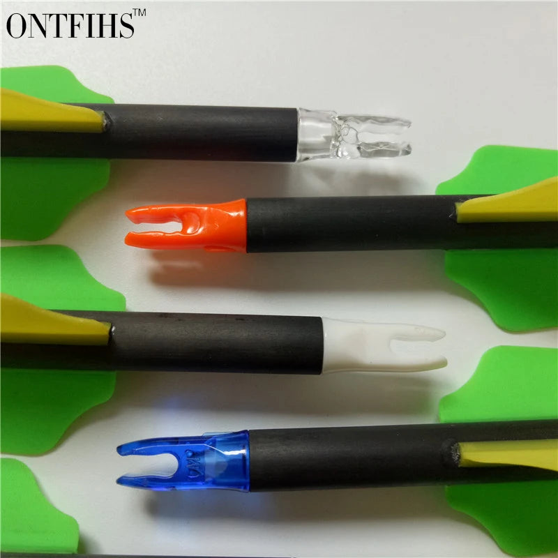 ONTFIHS 100 PCS Push-In Nocks For ID 6.2mm Arrow Shaft