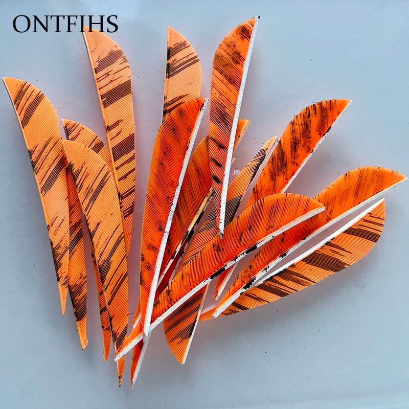 ONTFIHS 3" Paracolic Ink Painting Arrow Feathers Fletchings