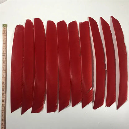 ONTFIHS 18~25CM Solid Color Full Length Arrow Feathers Fletchings