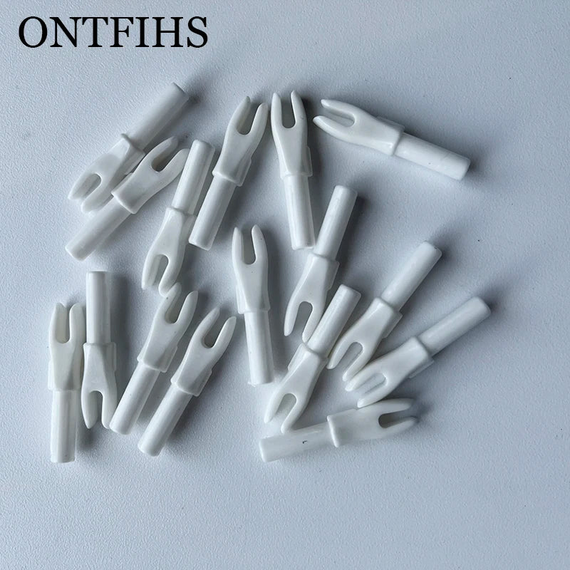 ONTFIHS 100 PCS Push-In Nocks For ID 4.2MM Arrow Shaft HG-NOCKS-3