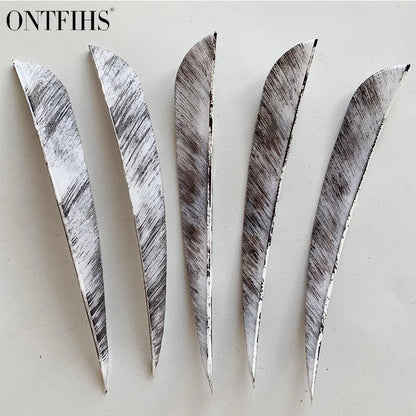 ONTFIHS 5" Parabolic Ink Painting Arrow Feathers Fletchings