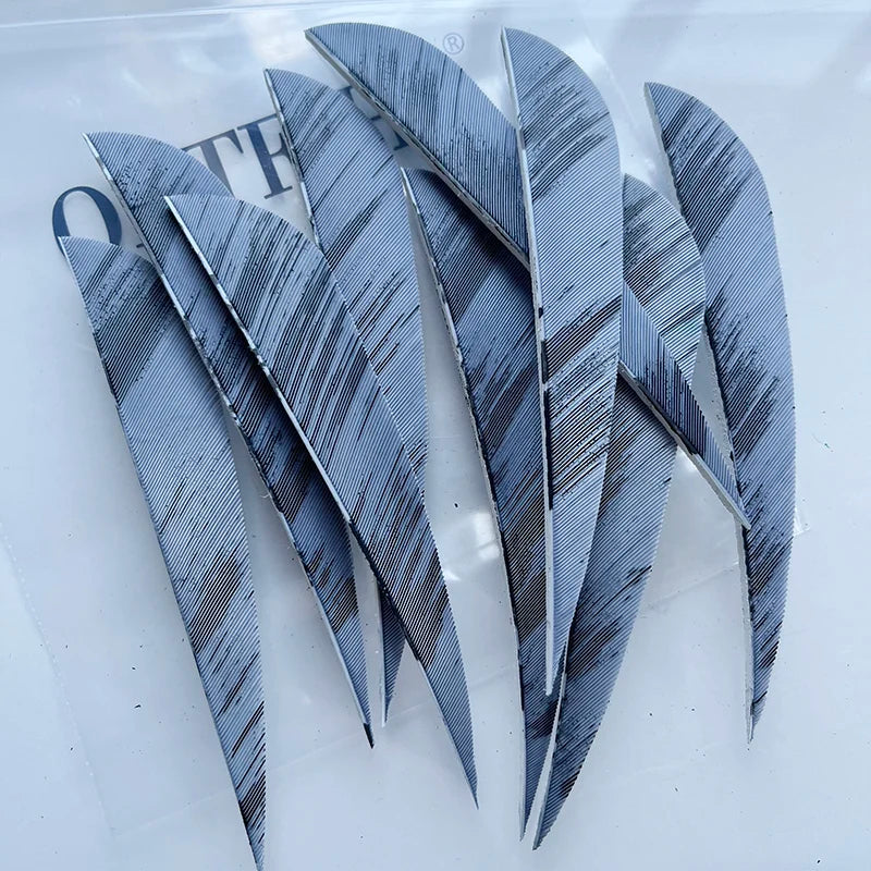 ONTFIHS 4" Paracolic Ink Painting Arrow Feathers Fletchings