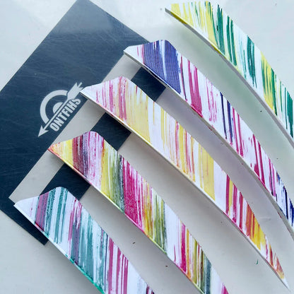 50Pcs New 4inch Camo Shield Archery Arrow Feathers Fletching RW LW