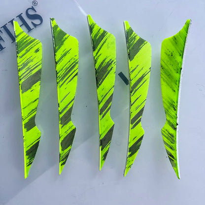ONTFIHS 4 Inch Camo Sting Arrow Feathers Turkey Feather Archery Fletching