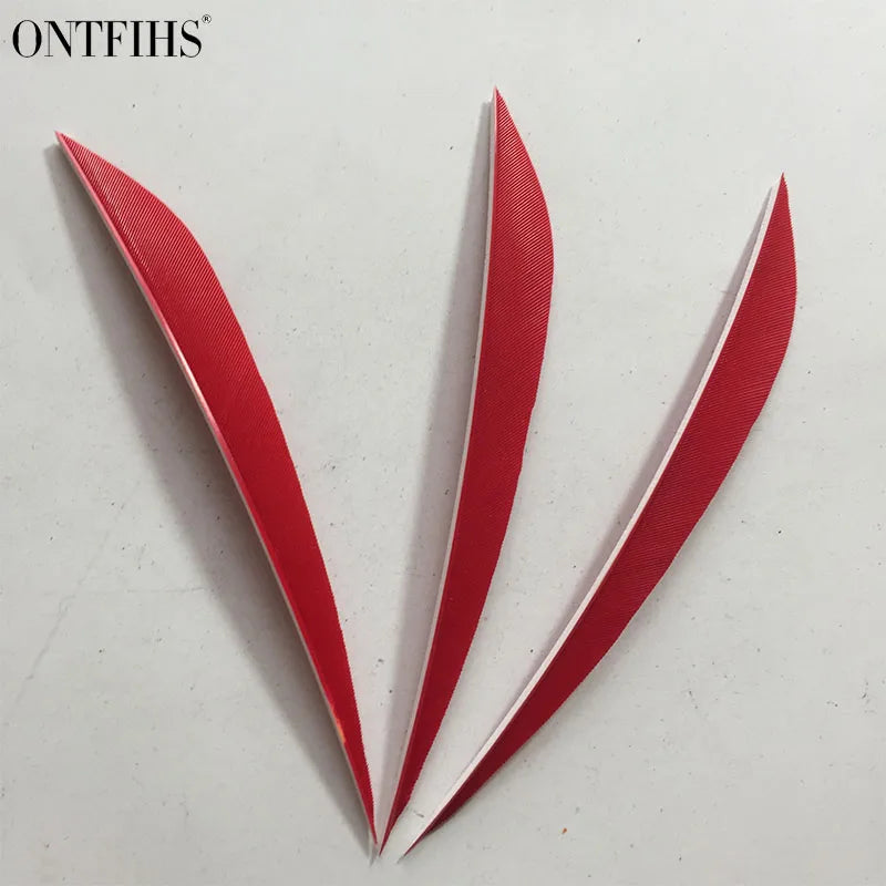 ONTFIHS 5inch Solid Color LIUYE Arrow Feathers Fletchings