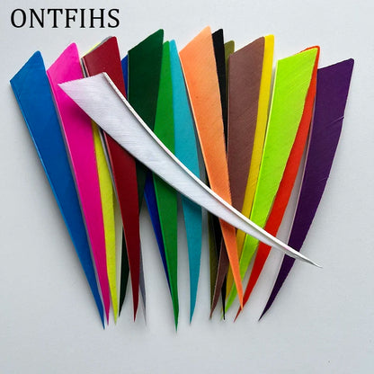 50Pcs Turkey Threaten Feather Arrow Bow Wooden Tail Primitive Feather Arrows War Feather
