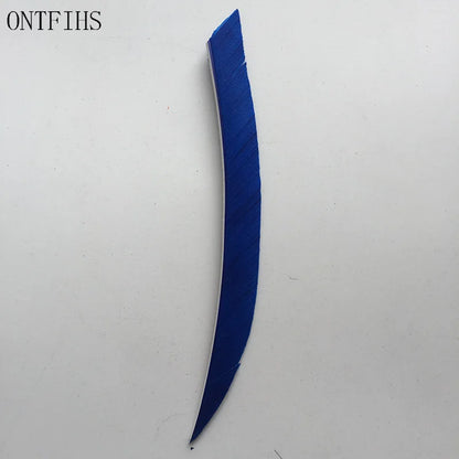 ONTFIHS 5inch Solid Color Traditional Kyudo Arrow Feathers Fletchings