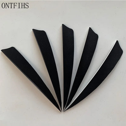 ONTFIHS 5inch Solid Color Shield Arrow Feathers Fletchings