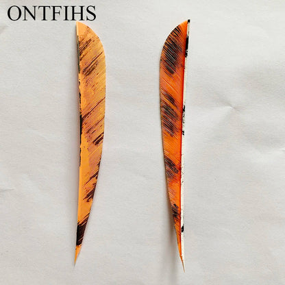 ONTFIHS 5" Parabolic Ink Painting Arrow Feathers Fletchings