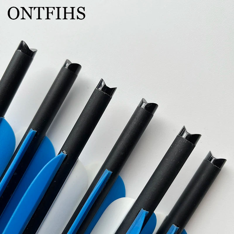 ONTFIHS 100 PCS Push-In Nocks For ID 7.6mm OD 8.8mm Crossbow Arrow Shaft