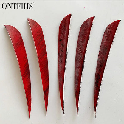 ONTFIHS 5" Parabolic Ink Painting Arrow Feathers Fletchings