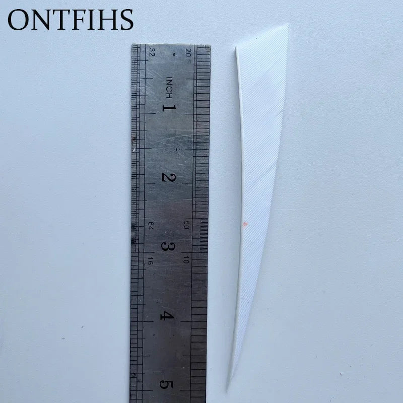 50Pcs Turkey Threaten Feather Arrow Bow Wooden Tail Primitive Feather Arrows War Feather