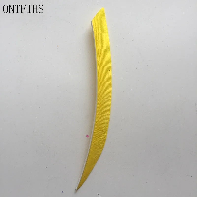 ONTFIHS 5inch Solid Color Traditional Kyudo Arrow Feathers Fletchings