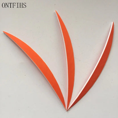 ONTFIHS 5" Solid Color Banana Arrow Feathers Fletchings