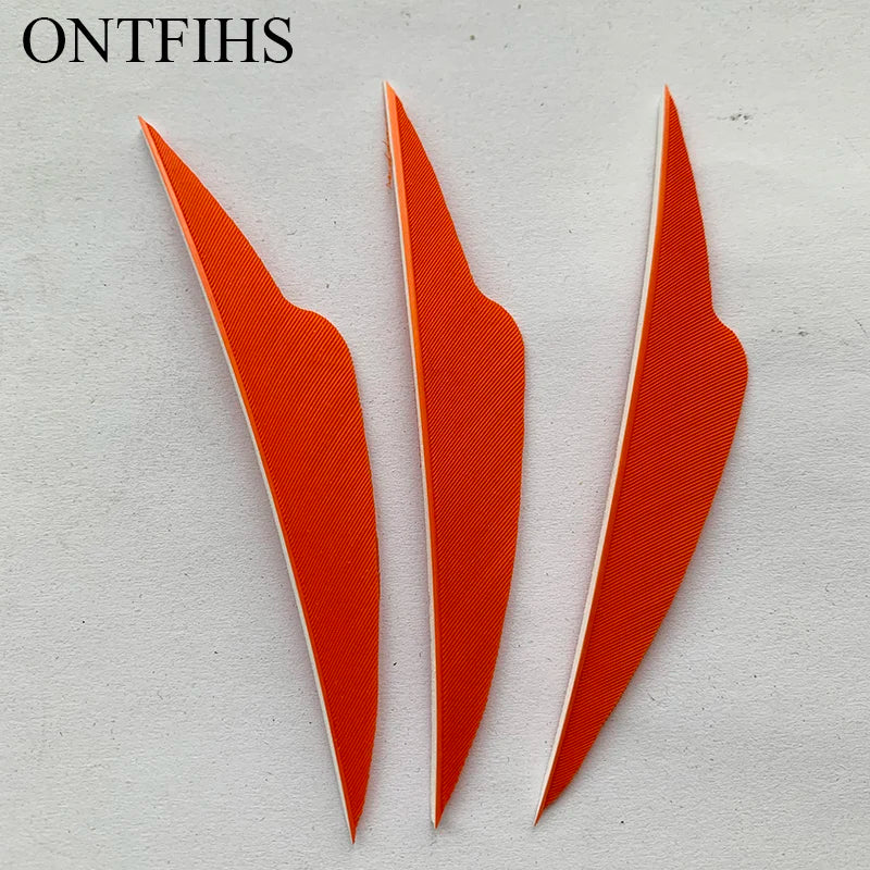 ONTFIHS 4" Solid Color Fangs Arrow Feathers Fletchings