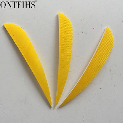 ONTFIHS 3" Solid Color Parabolic Arrow Feathers Fletchings