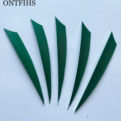 ONTFIHS 4" Solid Color New Shield Arrow Feathers Fletchings