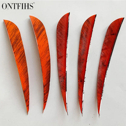 ONTFIHS 5" Parabolic Ink Painting Arrow Feathers Fletchings