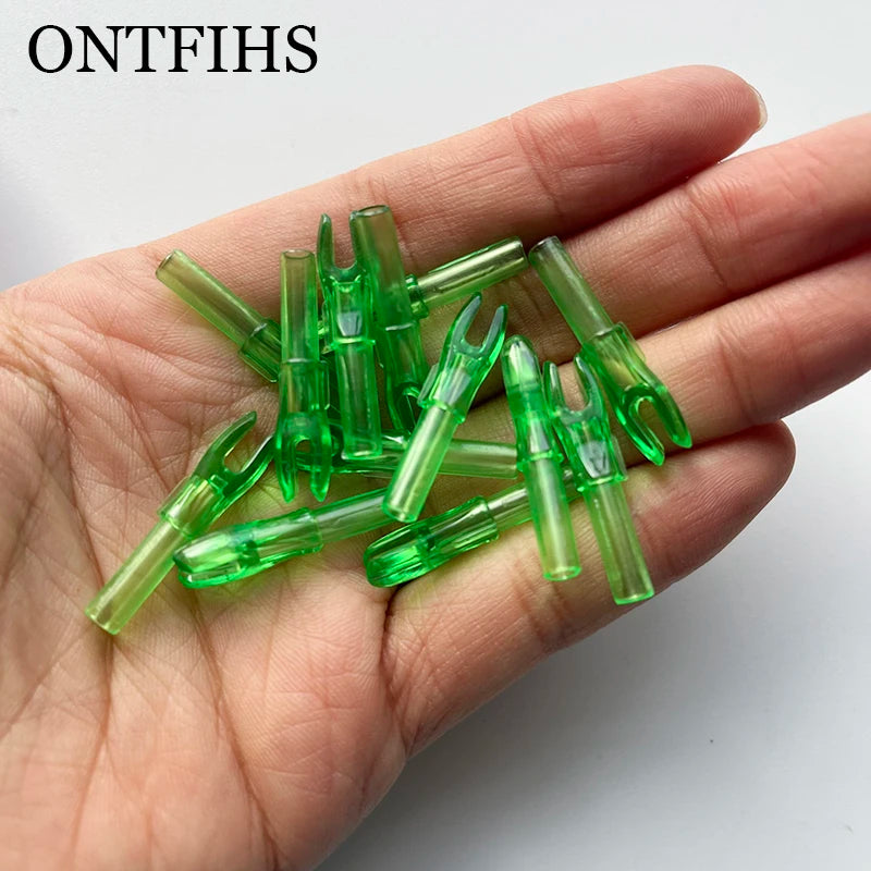 ONTFIHS 100 PCS Push-In Nocks For ID 4.2MM Arrow Shaft HG-NOCKS-3