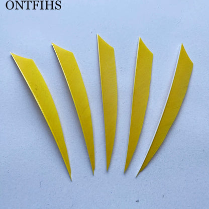 ONTFIHS 4" Solid Color New Shield Arrow Feathers Fletchings